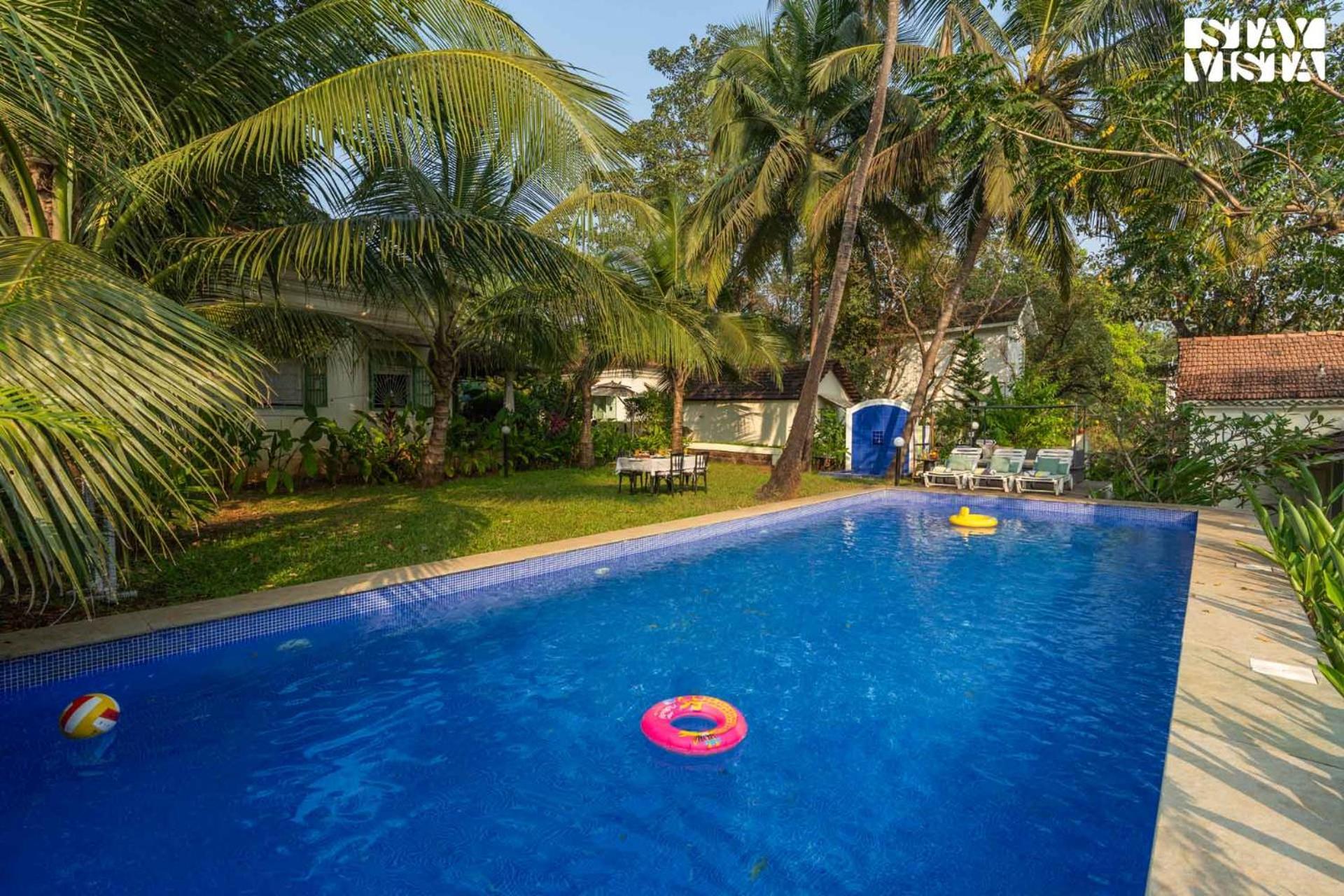 Stayvista At Amalia By Tellado With Pool, Wifi Assagao Dış mekan fotoğraf